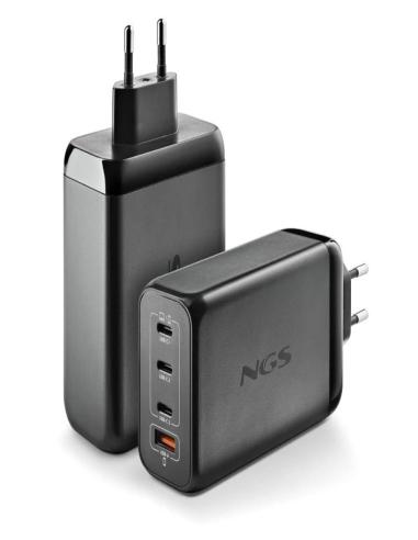 NGS CARGADOR ULTRARAPIDO240W 4 PUERTOS 3USB-C 1 US