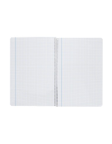 Cuaderno espiral liderpapel din a4 smart tapa blanda 80h 75gr cuadro 4mm con margen color violeta