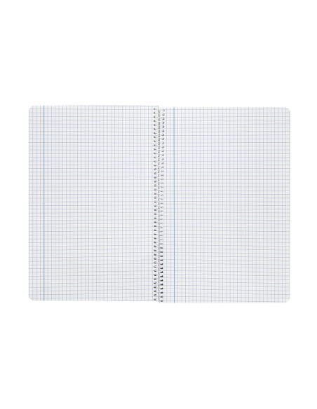 Cuaderno espiral liderpapel din a4 smart tapa blanda 80h 75gr cuadro 4mm con margen color violeta