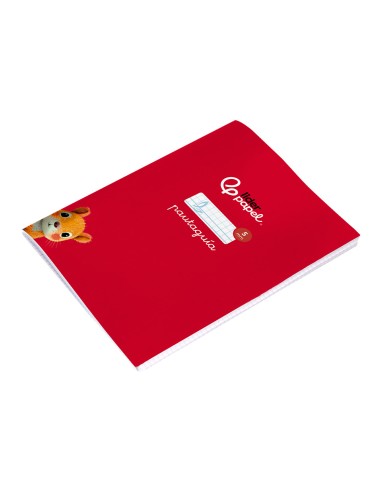 Libreta liderpapel pautaguia tapa cartoncillo 32h din a5 75gr cuadriculado pautado 5mm con margen 6 colores surtidos