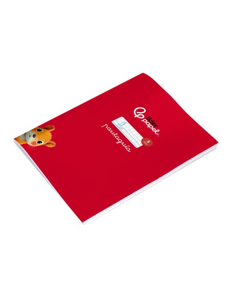 Libreta liderpapel pautaguia tapa cartoncillo 32h din a5 75gr cuadriculado pautado 5mm con margen 6 colores surtidos