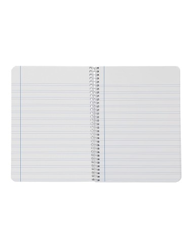 Cuaderno espiral liderpapel din a4 smart tapa blanda 80h 75gr pauta 35mm con margen colores surtidos