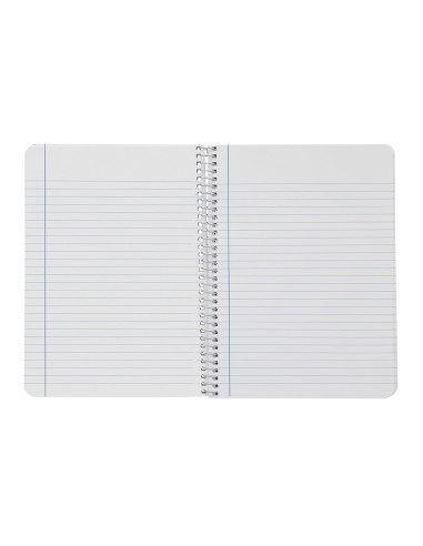 Cuaderno espiral liderpapel din a4 smart tapa blanda 80h 75gr horizontal 8mm con margen colores surtidos