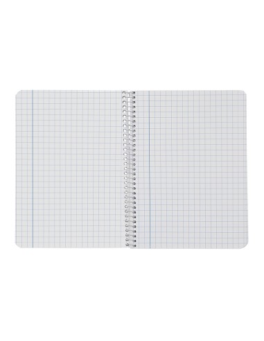 Cuaderno espiral liderpapel din a4 smart tapa blanda 80h 75gr cuadro 8 mm con margen colores surtidos