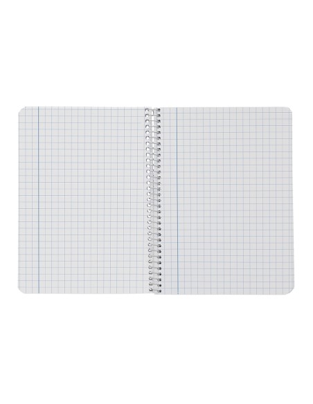 Cuaderno espiral liderpapel din a4 smart tapa blanda 80h 75gr cuadro 8 mm con margen colores surtidos