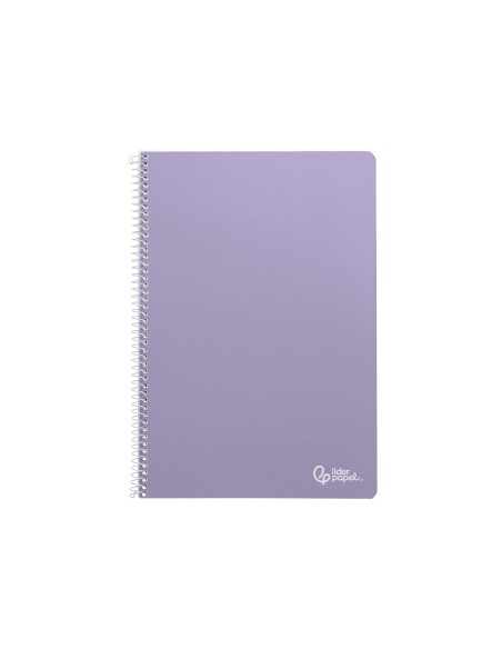 Cuaderno espiral liderpapel din a4 smart tapa blanda 80h 75gr cuadro 6 mm con margen colores surtidos