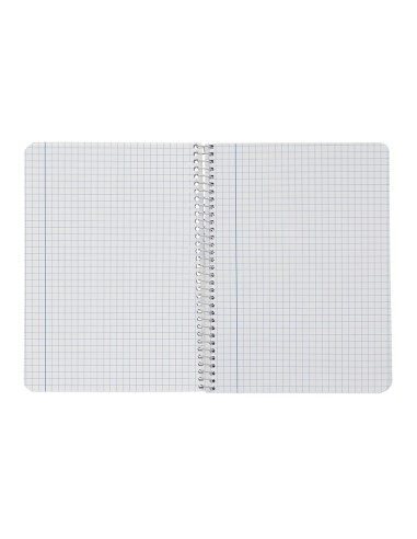 Cuaderno espiral liderpapel din a4 smart tapa blanda 80h 75gr cuadro 6 mm con margen colores surtidos