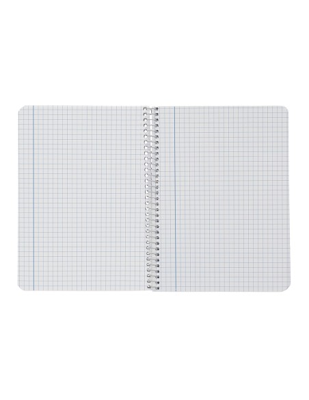 Cuaderno espiral liderpapel din a4 smart tapa blanda 80h 75gr cuadro 6 mm con margen colores surtidos